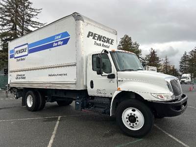International MV607 Box Truck - 220HP, 6 Speed Automatic, Roll up Door