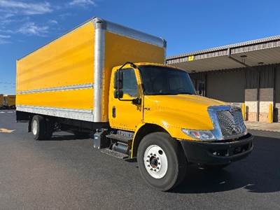 International MV607 Box Truck - 220HP, 6 Speed Automatic, Roll up Door