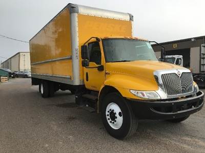 International MV607 Box Truck - 220HP, 6 Speed Automatic, Roll up Door