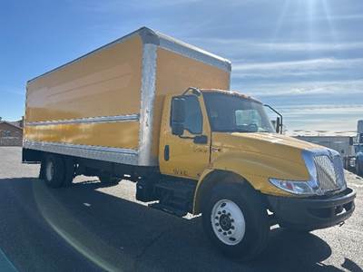 International MV607 Box Truck - 220HP, 6 Speed Automatic, Roll up Door