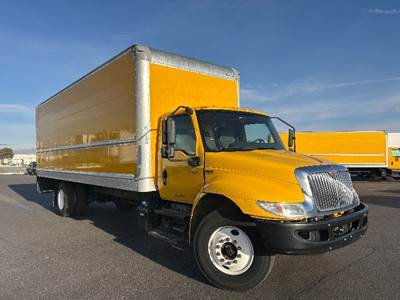 International MV607 Box Truck - 220HP, 6 Speed Automatic, Roll up Door