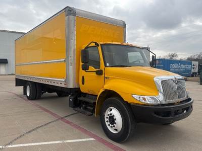 International MV607 Box Truck - 220HP, 6 Speed Automatic, Roll up Door
