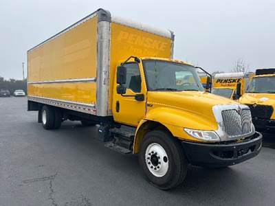 International MV607 Box Truck - 220HP, 6 Speed Automatic, Roll up Door