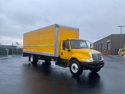 International MV607 Box Truck - 220HP, 6 Speed Automatic, Roll up Door