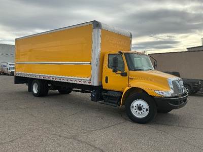 International MV607 Box Truck - 220HP, 6 Speed Automatic, Roll up Door
