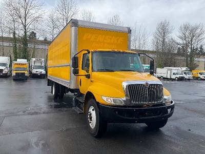 International MV607 Box Truck - 220HP, 6 Speed Automatic, Roll up Door