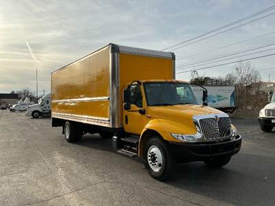 International MV607 Box Truck - 220HP, 6 Speed Automatic, Roll up Door