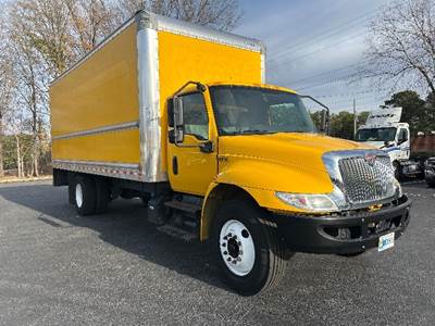 International MV607 Box Truck - 220HP, 6 Speed Automatic, Roll up Door