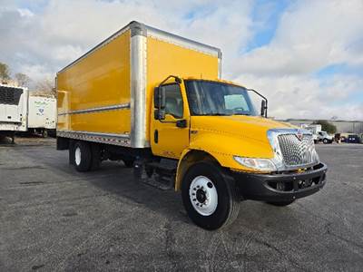 International MV607 Box Truck - 220HP, 6 Speed Automatic, Roll up Door