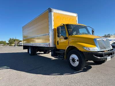 International MV607 Box Truck - 220HP, 6 Speed Automatic, Roll up Door