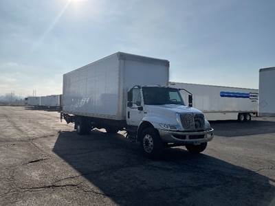 International MV607 Box Truck - 240HP, 6 Speed Automatic, Roll up Door