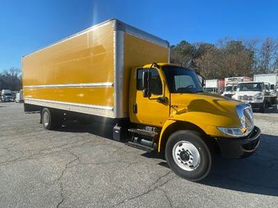 International MV607 Box Truck - 220HP, 6 Speed Automatic, Roll up Door