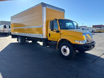 International MV607 Box Truck - 220HP, 6 Speed Automatic, Roll up Door