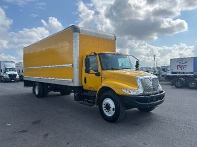 International MV607 Box Truck - 220HP, 6 Speed Automatic, Roll up Door