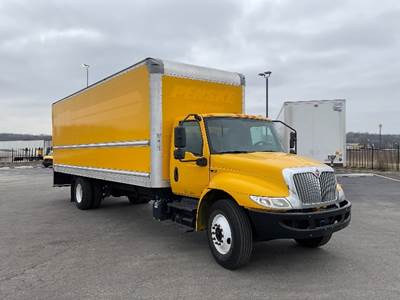 International MV607 Box Truck - 220HP, 6 Speed Automatic, Roll up Door