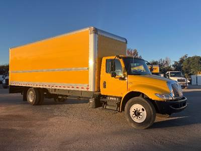 International MV607 Box Truck - 220HP, 6 Speed Automatic, Roll up Door
