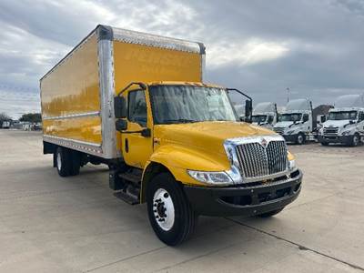 International MV607 Box Truck - 220HP, 6 Speed Automatic, Roll up Door