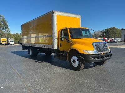 International MV607 Box Truck - 220HP, 6 Speed Automatic, Roll up Door