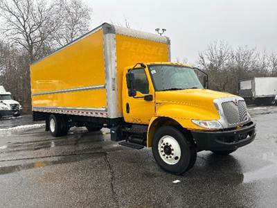 International MV607 Box Truck - 220HP, 6 Speed Automatic, Roll up Door