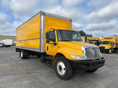 International MV607 Box Truck - 220HP, 6 Speed Automatic, Roll up Door