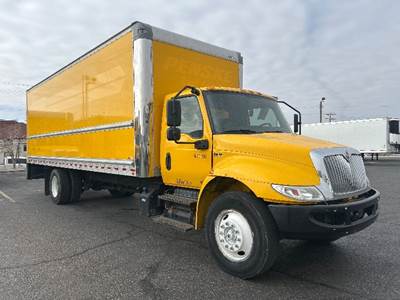 International MV607 Box Truck - 220HP, 6 Speed Automatic, Roll up Door