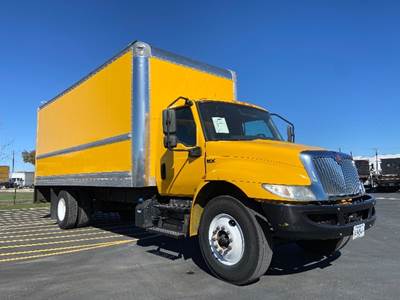 International MV607 Box Truck - 220HP, 6 Speed Automatic, Roll up Door