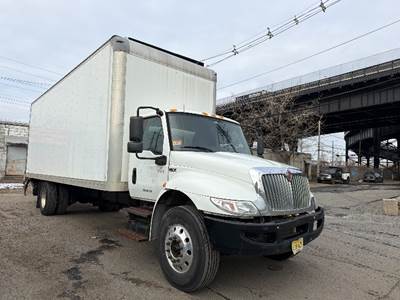 International MV607 Box Truck - 240HP, 6 Speed Automatic, Roll up Door