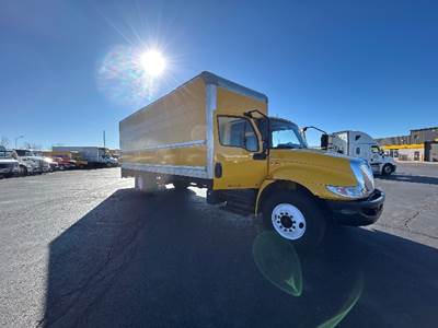 International MV607 Box Truck - 220HP, 6 Speed Automatic, Roll up Door