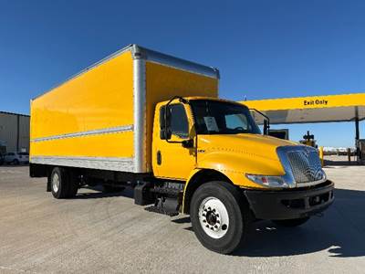 International MV607 Box Truck - 220HP, 6 Speed Automatic, Roll up Door