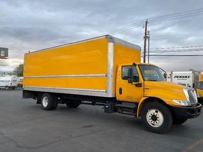 International MV607 Box Truck - 220HP, 6 Speed Automatic, Roll up Door