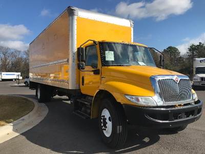 International MV607 Box Truck - 220HP, 6 Speed Automatic, Roll up Door