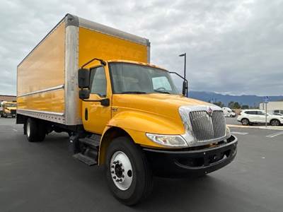 International MV607 Box Truck - 220HP, 6 Speed Automatic, Roll up Door