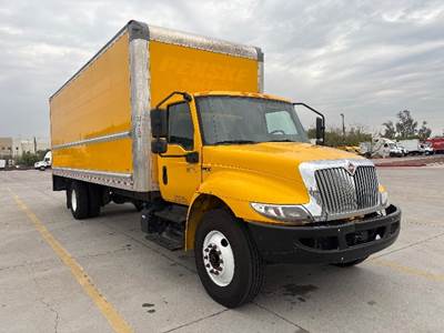 International MV607 Box Truck - 220HP, 6 Speed Automatic, Roll up Door