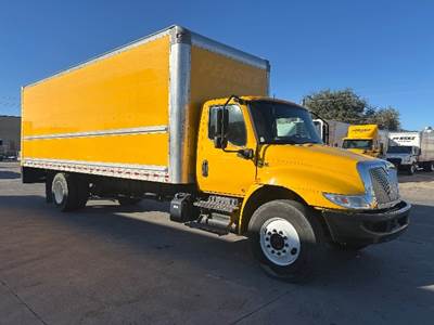 International MV607 Box Truck - 220HP, 6 Speed Automatic, Roll up Door