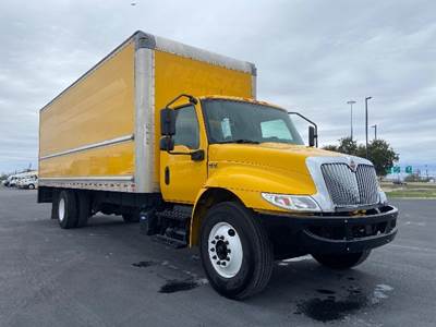 International MV607 Box Truck - 220HP, 6 Speed Automatic, Roll up Door