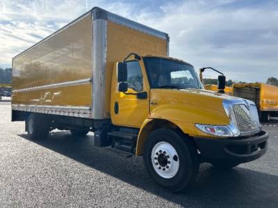 International MV607 Box Truck - 220HP, 6 Speed Automatic, Roll up Door