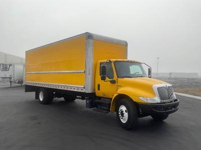 International MV607 Box Truck - 220HP, 6 Speed Automatic, Roll up Door