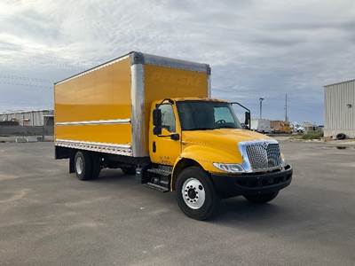 International MV607 Box Truck - 220HP, 6 Speed Automatic, Roll up Door