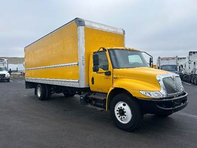 International MV607 Box Truck - 220HP, 6 Speed Automatic, Roll up Door