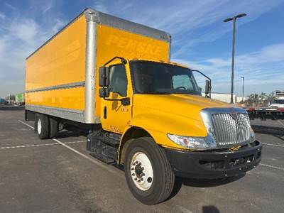International MV607 Box Truck - 220HP, 6 Speed Automatic, Roll up Door