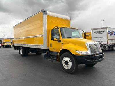International MV607 Box Truck - 220HP, 6 Speed Automatic, Roll up Door