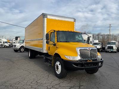 International MV607 Box Truck - 220HP, 6 Speed Automatic, Roll up Door