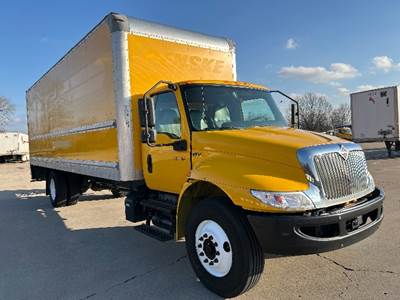 International MV607 Box Truck - 220HP, 6 Speed Automatic, Roll up Door
