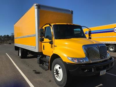 International MV607 Box Truck - 220HP, 6 Speed Automatic, Roll up Door