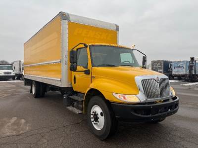 International MV607 Box Truck - 220HP, 6 Speed Automatic, Roll up Door