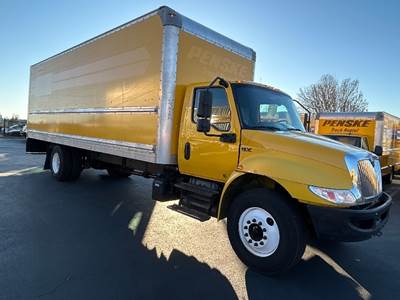 International MV607 Box Truck - 220HP, 6 Speed Automatic, Roll up Door