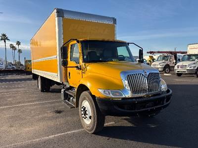 International MV607 Box Truck - 220HP, 6 Speed Automatic, Roll up Door