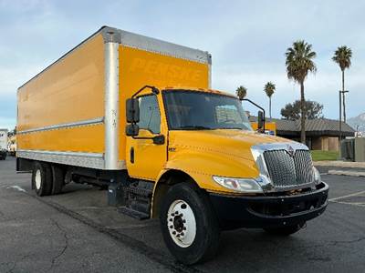 International MV607 Box Truck - 220HP, 6 Speed Automatic, Roll up Door