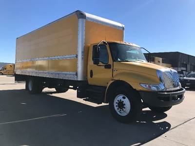 International MV607 Box Truck - 220HP, 6 Speed Automatic, Roll up Door
