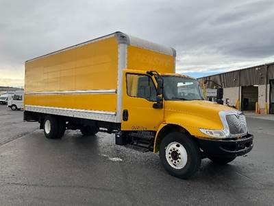 International MV607 Box Truck - 220HP, 6 Speed Automatic, Roll up Door